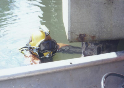 Above and Underwater Inspection of a Highway Bridge
