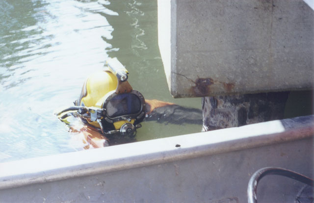 Above and Underwater Inspection of a Highway Bridge